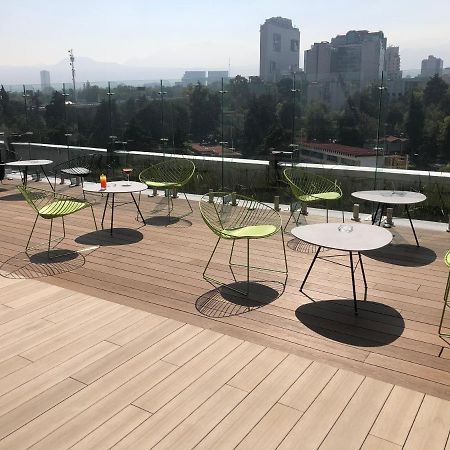 Galeria Plaza San Jeronimo Hotel Mexico City Ngoại thất bức ảnh Rooftop bar at the hotel