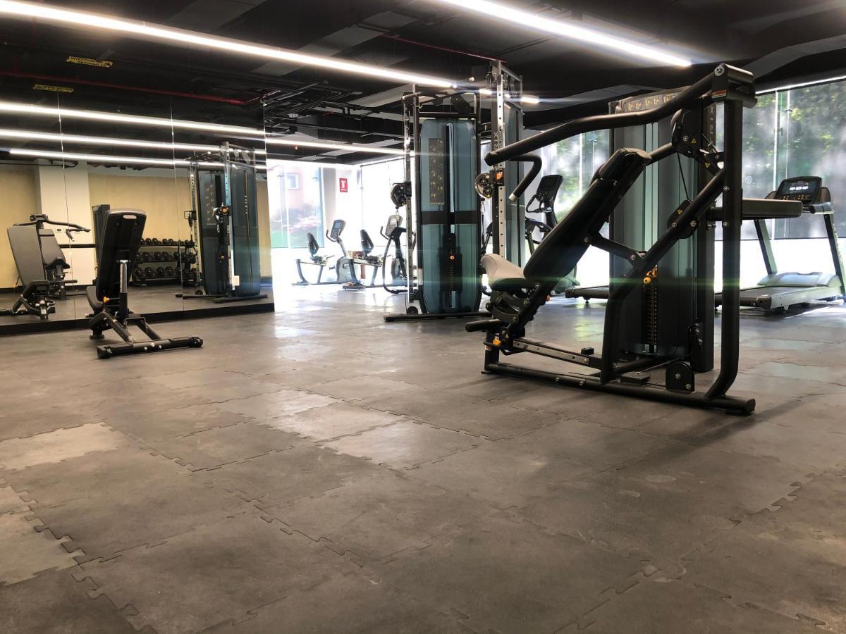 Galeria Plaza San Jeronimo Hotel Mexico City Ngoại thất bức ảnh The gym at the 2018 edition of the World Economic Forum