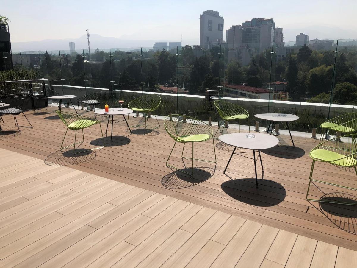 Galeria Plaza San Jeronimo Hotel Mexico City Ngoại thất bức ảnh Rooftop bar at the hotel